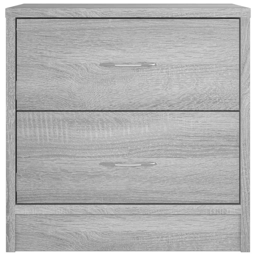 vidaXL Comodino Grigio Sonoma 40x30x40 cm in Legno Multistrato - 4