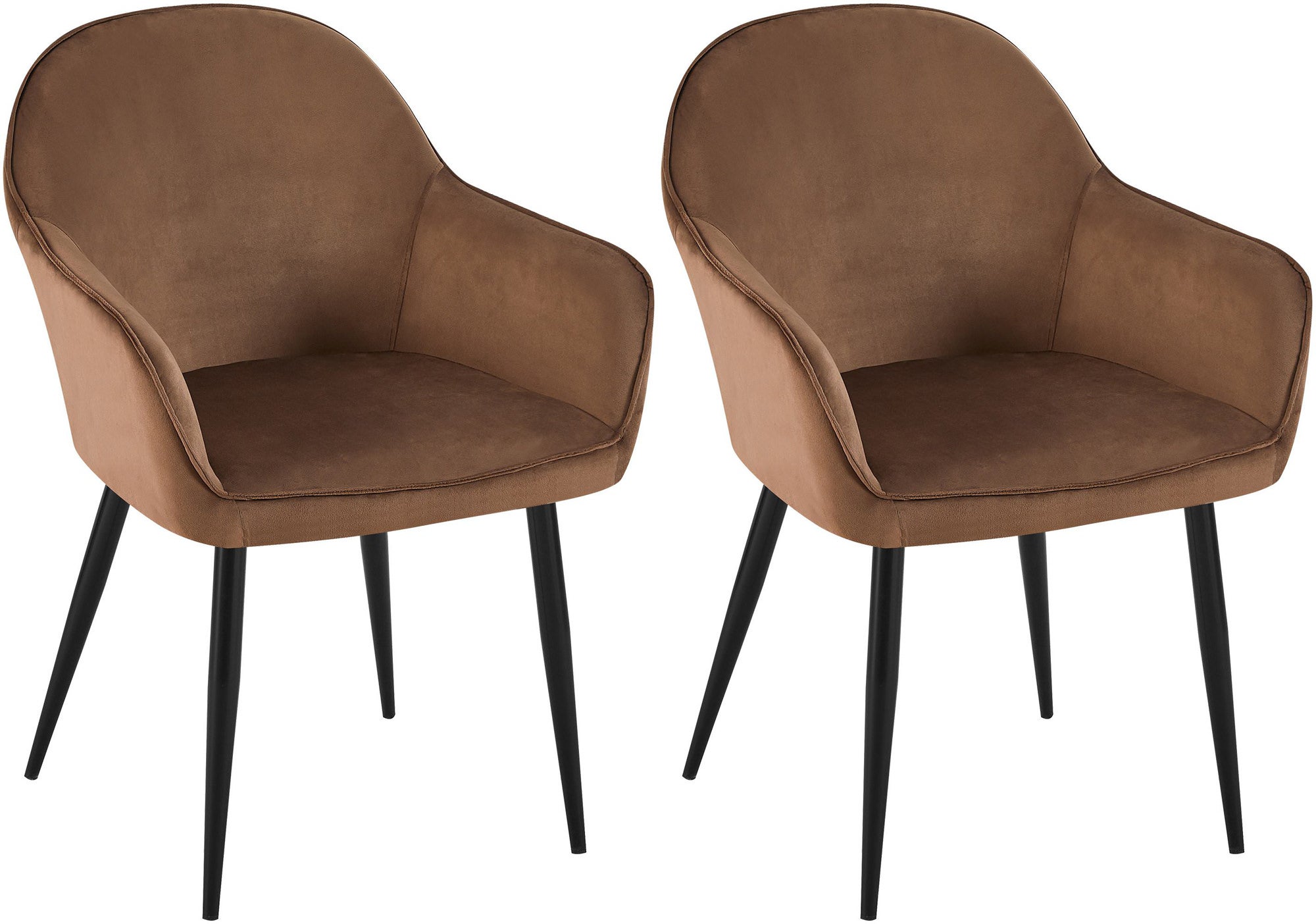 Juego De 4 Sillas De Jardín FurnitureR, Terciopelo Marrón Resistente, Estructura Metal, Para Terraza Y Balcón
