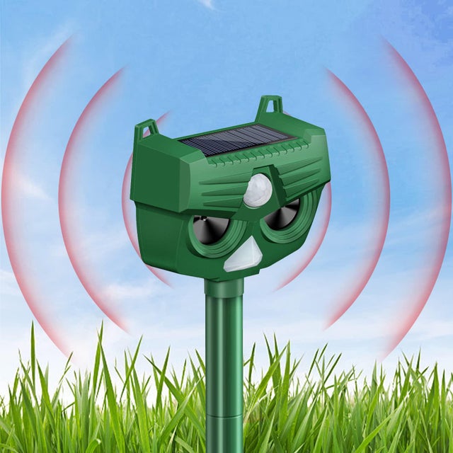 Repellente per gatti a ultrasuoni, repellente per gatti, repellente solare per animali, repellente a ultrasuoni, impermeabile con sensore di movimento