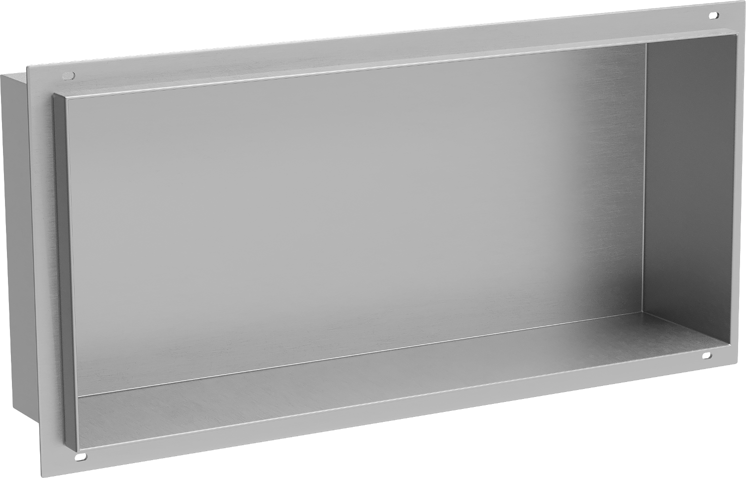 Mexen X-Wall-NR półka wnękowa bez kołnierza 45 x 20 cm, inox - 1911452010