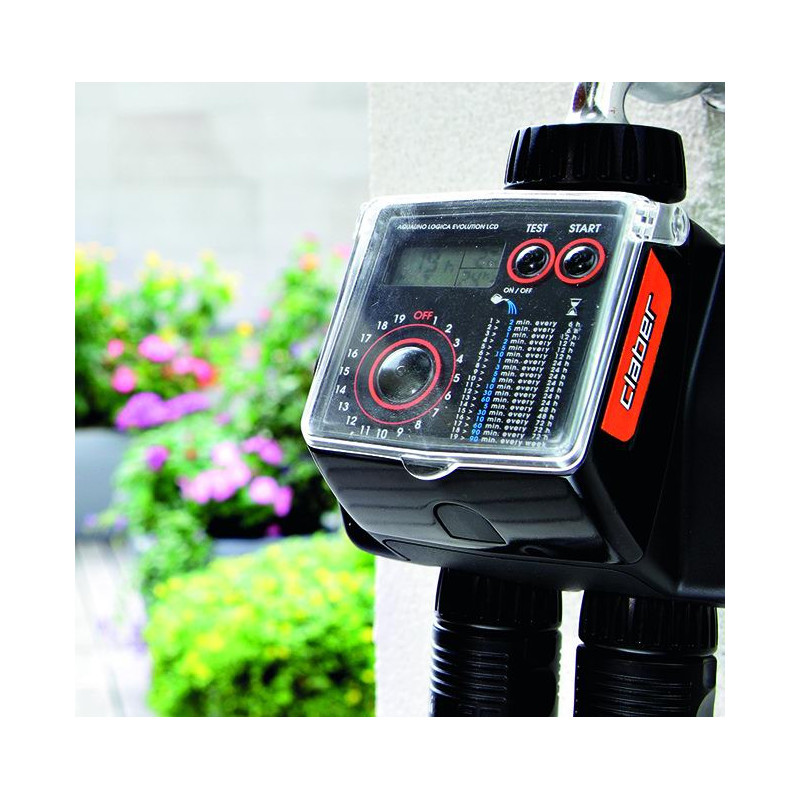 Claber Kit Orto &amp; Programmatore Dual Logic - Impianto Goccia 6 Zone, Per Fino A 60 Piante