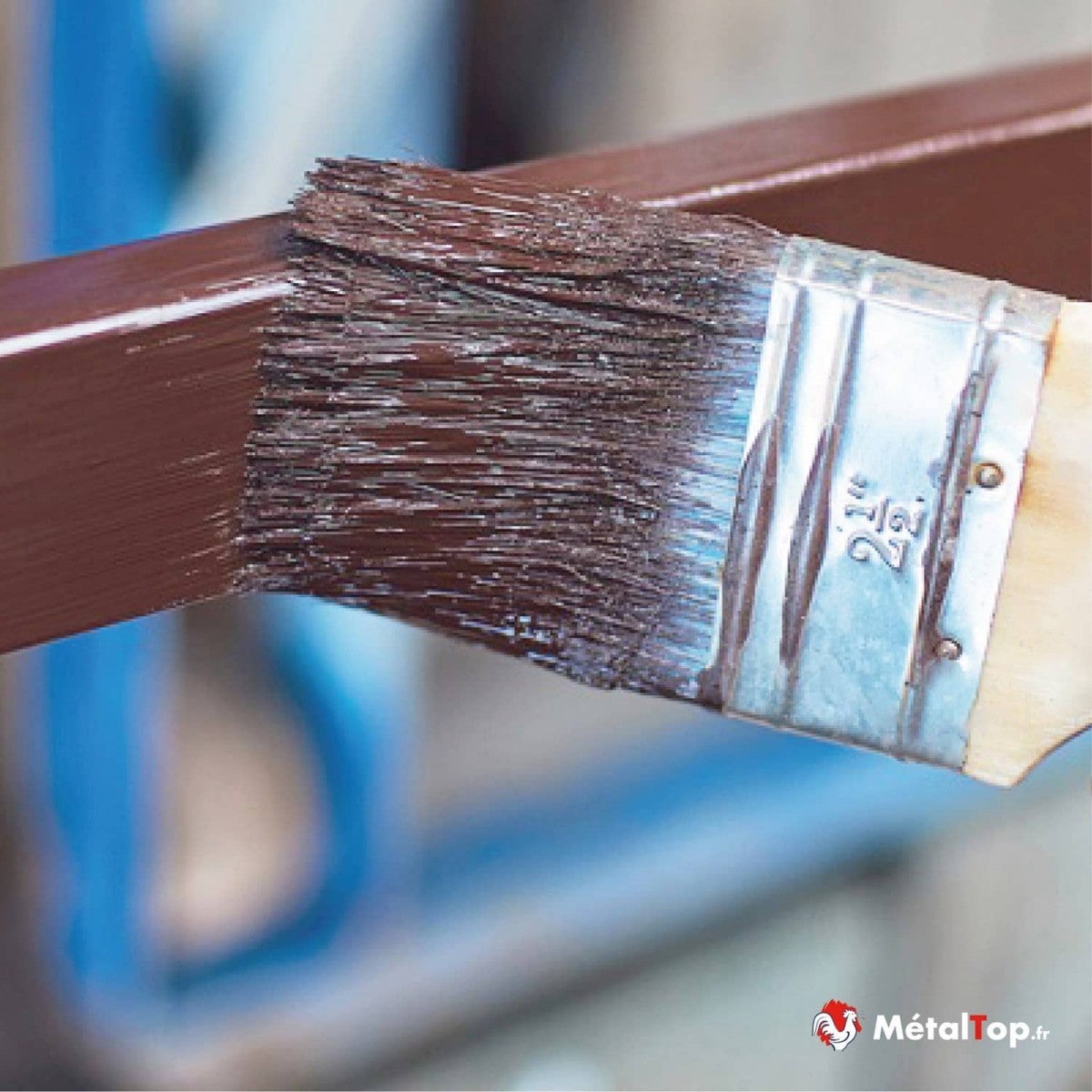 Antirouille Brun Rouge - Metaltop - Brun rouge - RAL 8012 - Pot 5L - 3