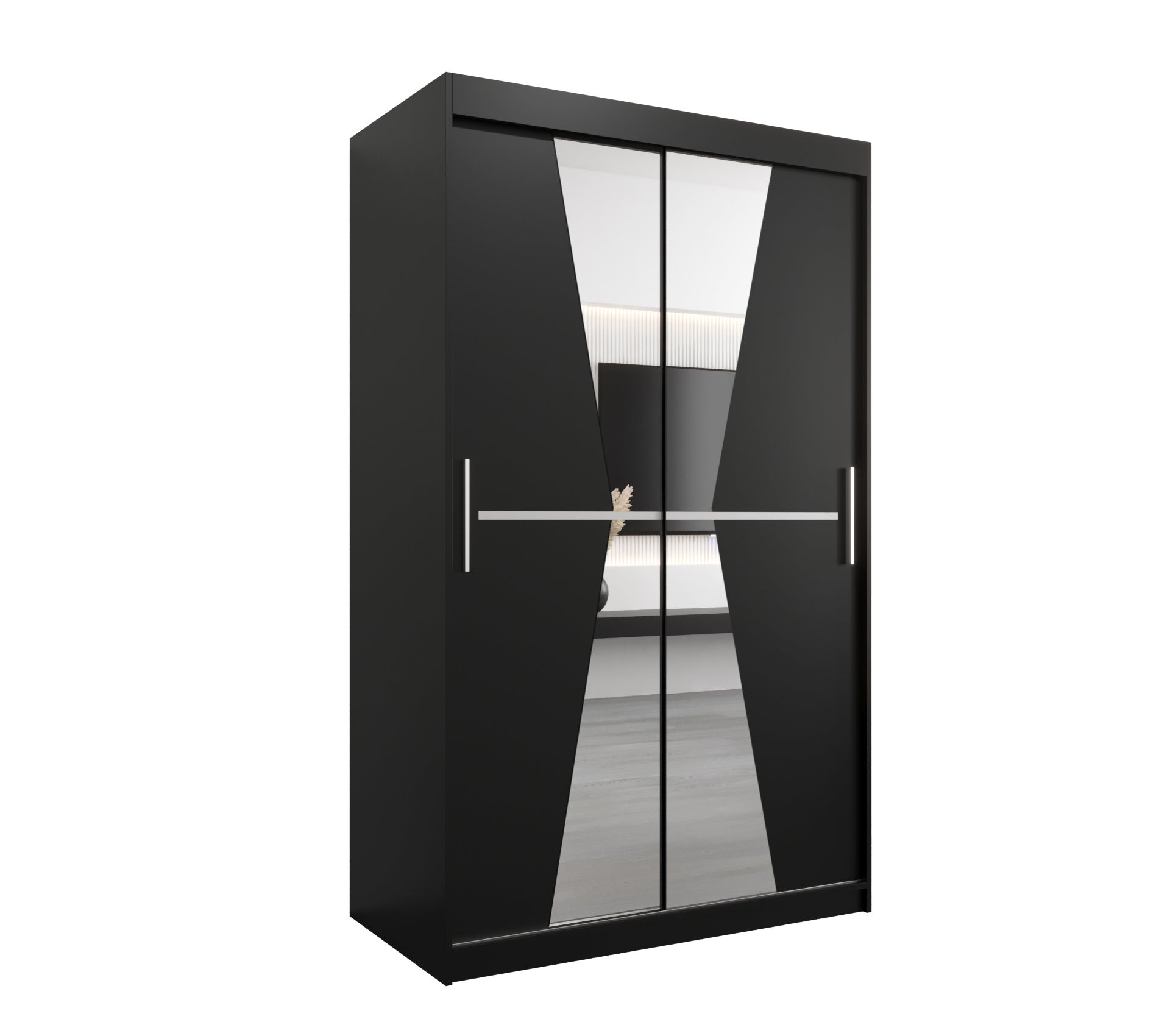 Szafa przesuwna garderoba MAROKO 120 x 62 x 200 cm Czarny - Abiks Meble