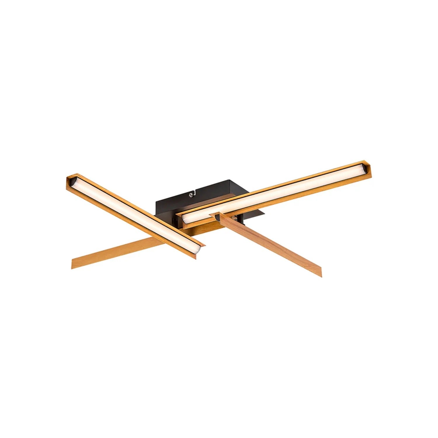 Lampa sufitowa LED Remiel 20W Ciepła biel 1200lm metal czarna matowa-biała wym:9,5x75x62cm IP20 Rabalux