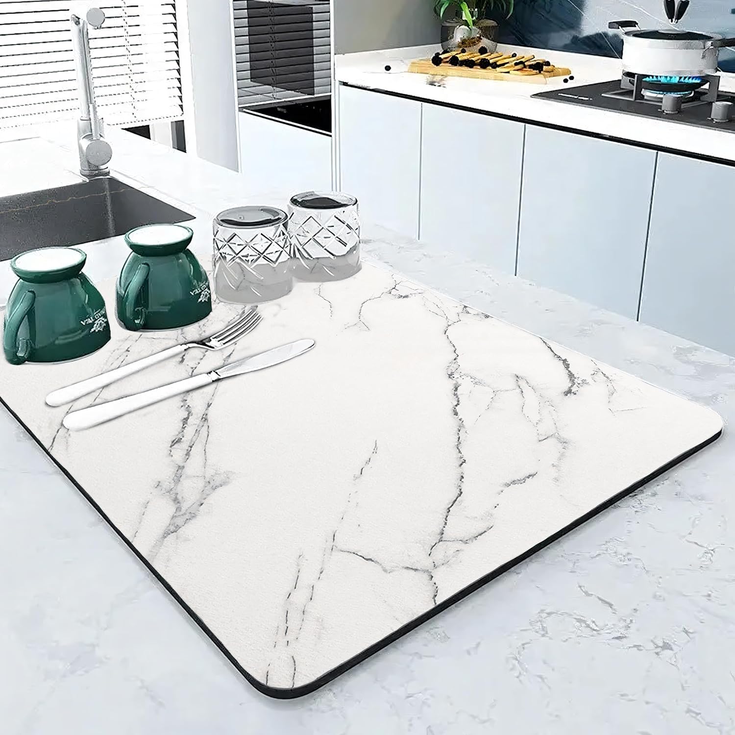 30 * 40 CM, Imprimé Gris)Tapis Egouttoir Vaisselle, Tapis Absorbant Vaisselle en Nanofibres à Séchage Rapide, Tapis de Séchage Vaisselle Absorbant | Leroy Merlin
