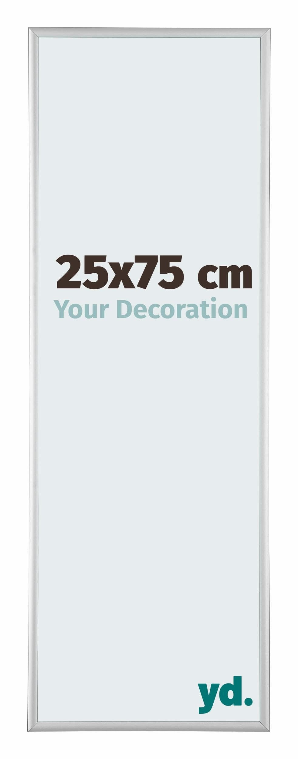 Cadre Photo 25x75 cm - Argent Mat - MDF - Lazio