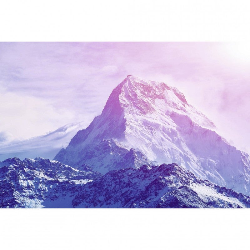 Tableau Mural Toile 100x70 Cm Montagnes Ski Hiver - Décoration Moderne ARTTOR