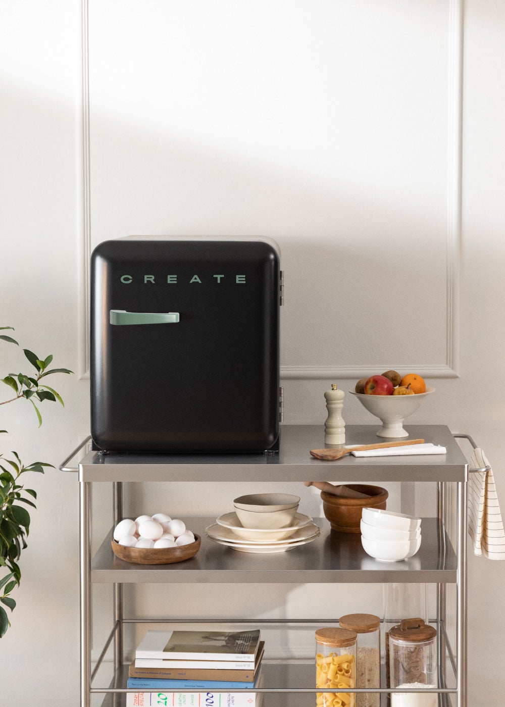 CREATE - FRIDGE RETRO 48L - Lodówka w stylu retro - Noir