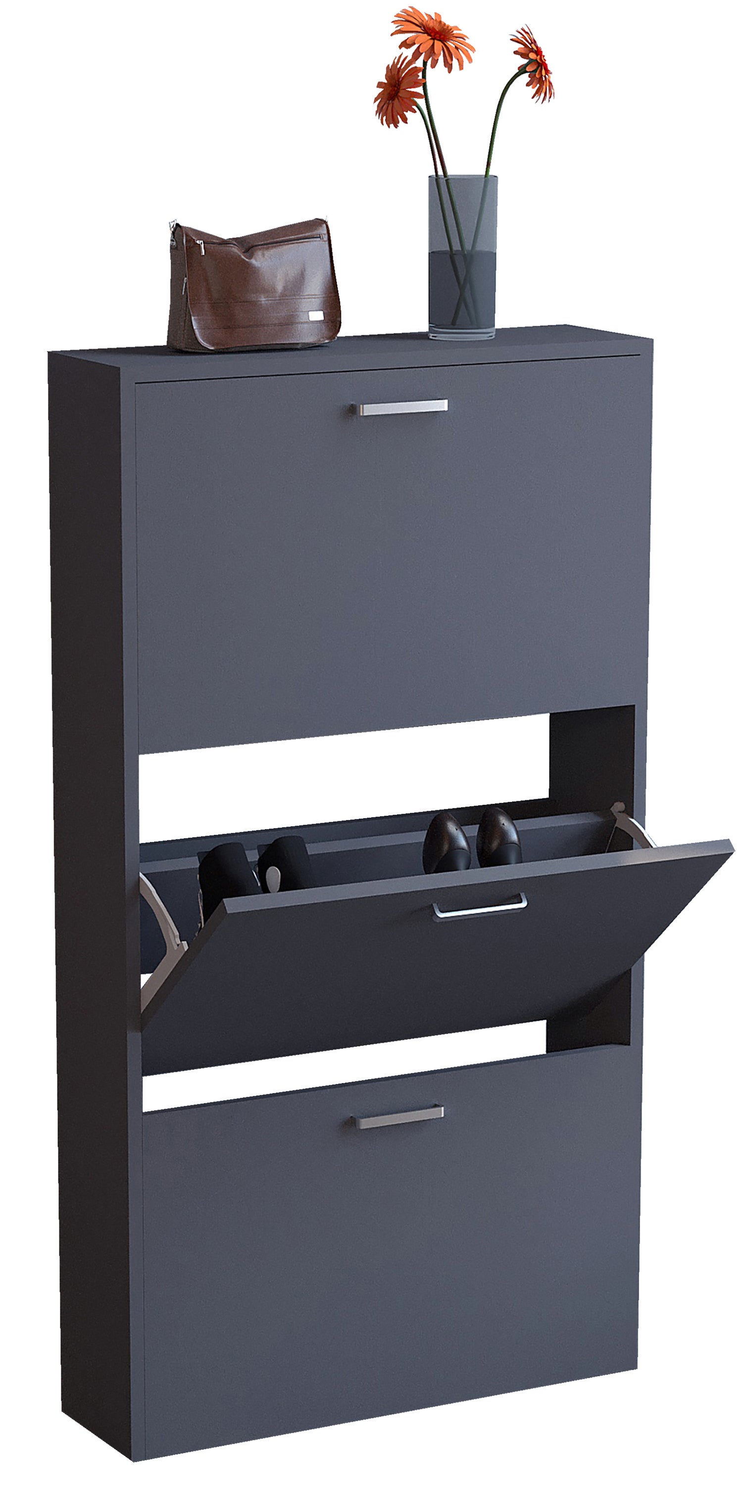 Szafka na buty Sulos Antracyt W. 108 x S. 59 x G. 17 cm