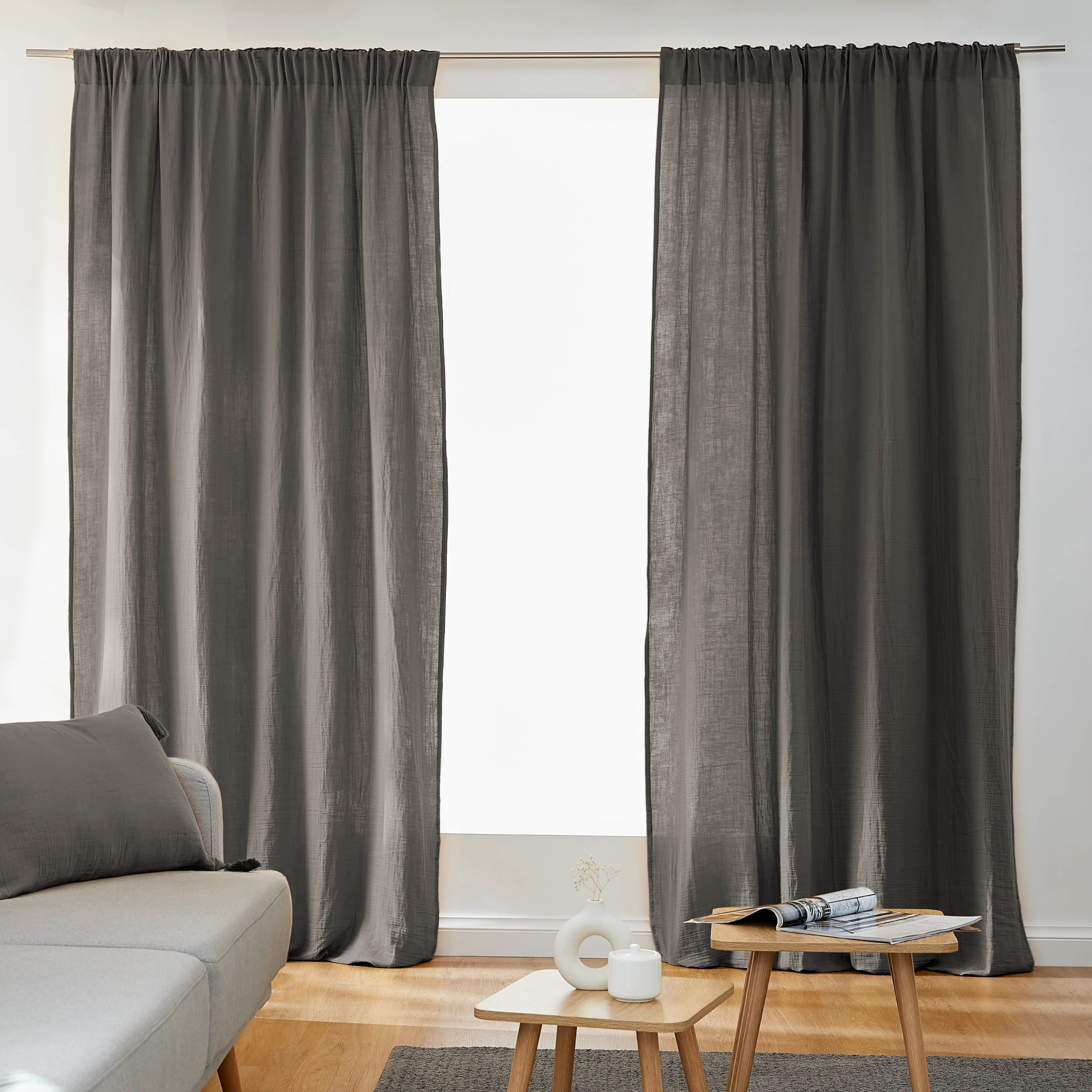 Rideaux Occultants Phoniques Et Thermiques – Lot De 2, Doublure Polaire, 100% Opaque, Galon Fronceur – Couleur Terracotta - 9