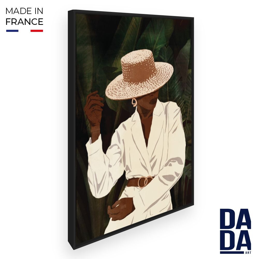 Superbe tableau naïf, coloré Peinture sur toile Signée ALEXANDRE - Artisanat d'Haïti - Décoration