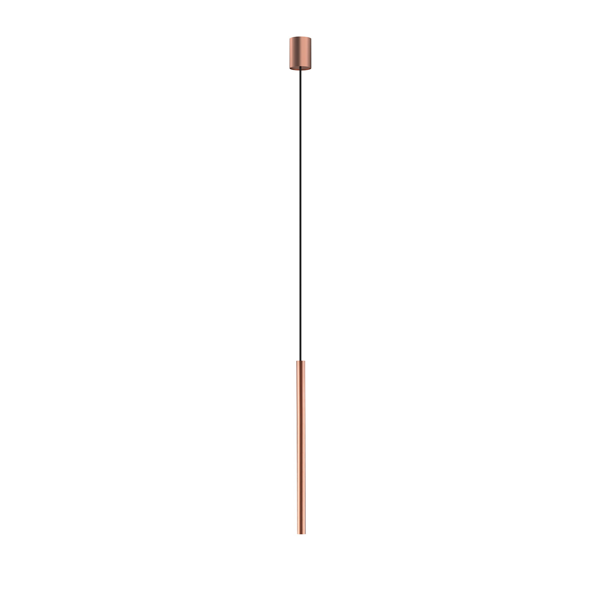 Lampa wisząca Laser satynowa miedź 1xG9x10W tuba wym: 130 x 5,5 cm metal Nowodvorski Lighting