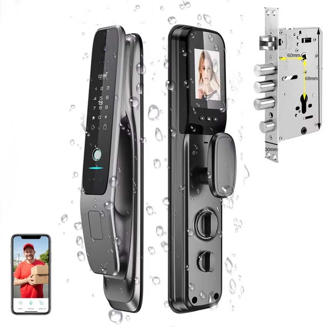 TrendGeek Blocco per Impronte Digitali Smart Keyless Sicurezza Impronte Digitali Serratura per Palestra USB Ricaricabile Scuola Locker Lock Porta Dell'armadio Valigia Zaino Armadietti TG-131