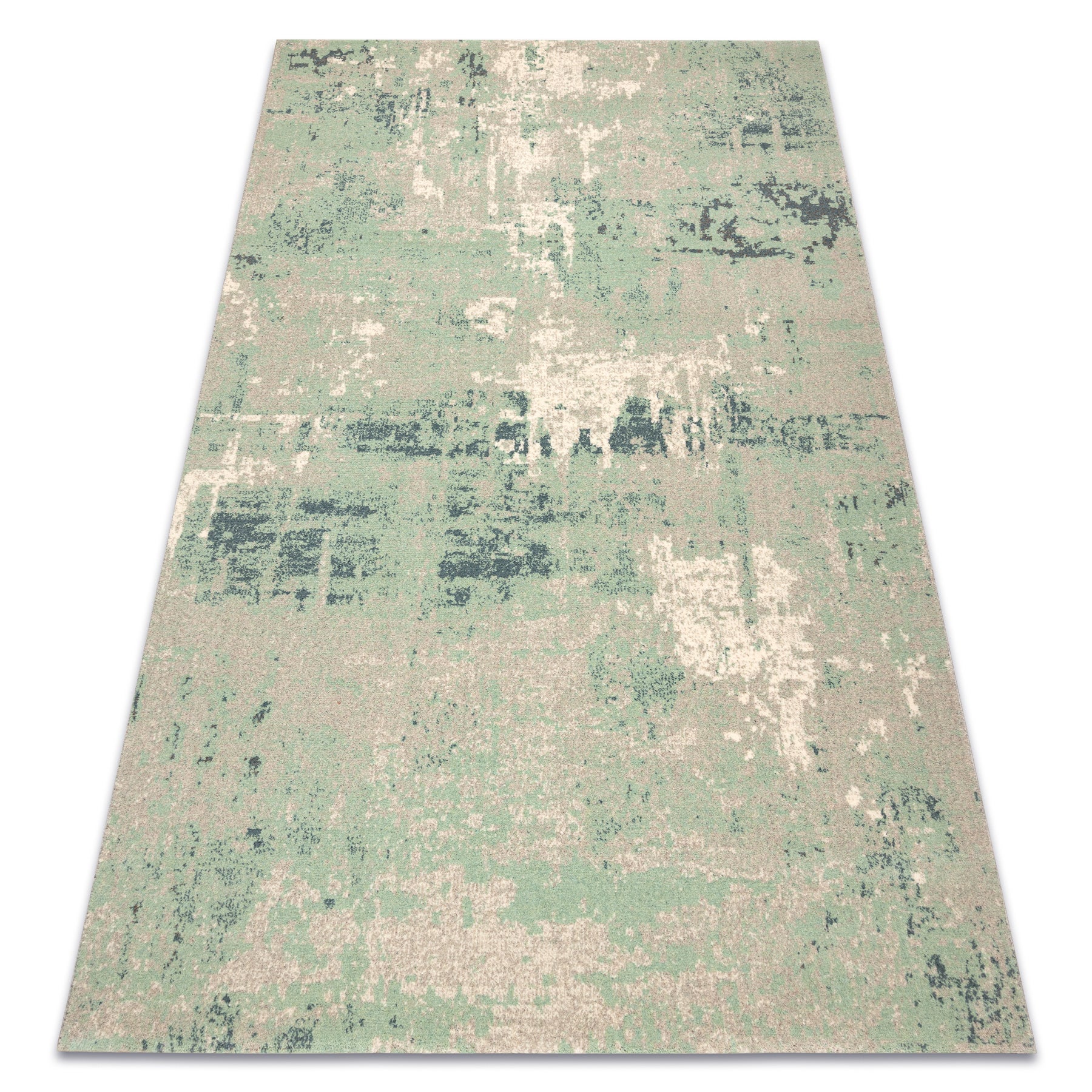 Dywan ABBY 486.13.LA113 wełniany OSTA - Vintage, nowoczesny zielony / szary 240x340 cm