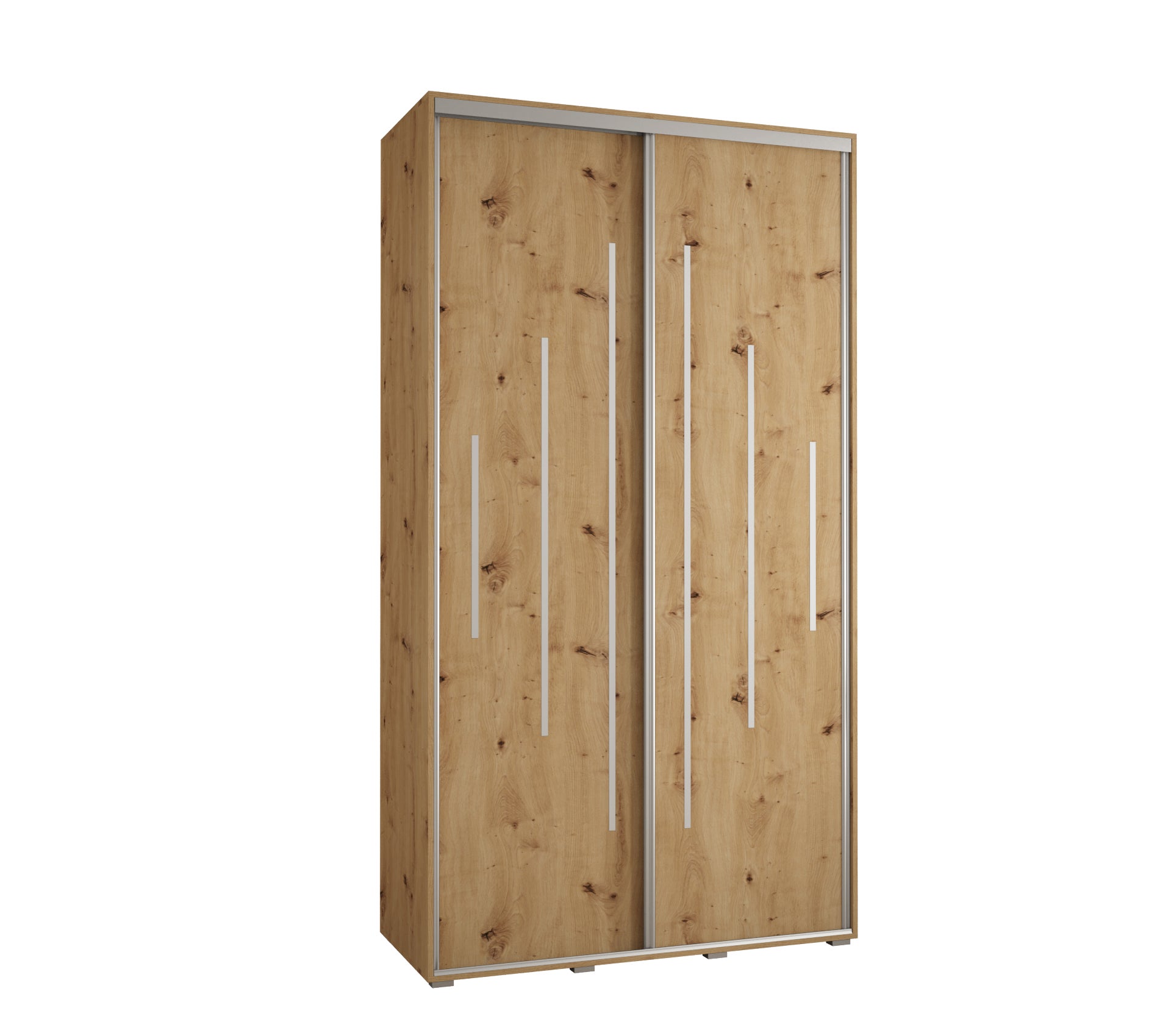 Szafa przesuwna wysoka Davos 12 140 x 45 x 235,2 cm artisan + artisan + u. srebrny - Abiks Meble