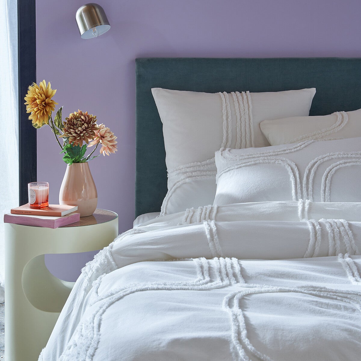 Housse de couette en coton tufté, Massimo - Blanc cassé - 240 x 220 cm - 2