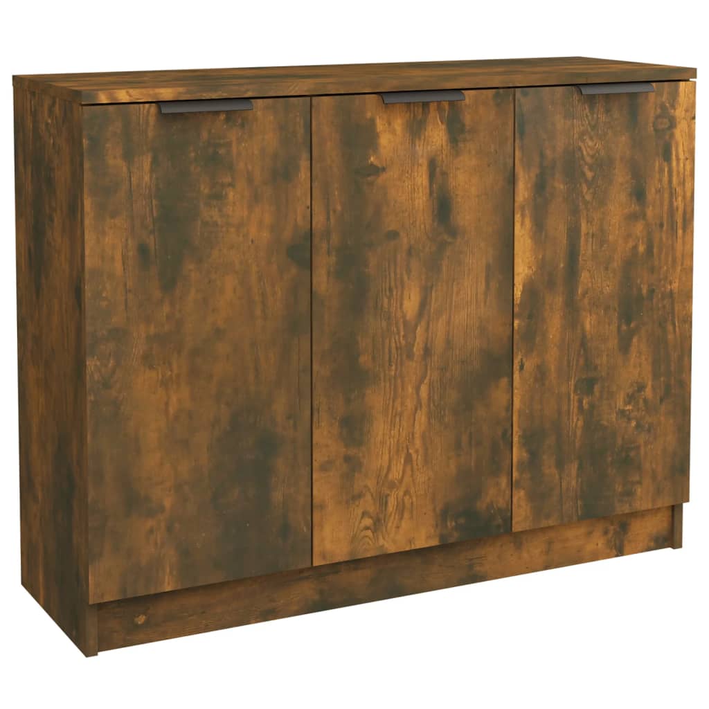 VidaXL Credenza Moderna - Credenza Rovere Nero 70 X 31 X 115 Cm Legno Multistrato 93685580