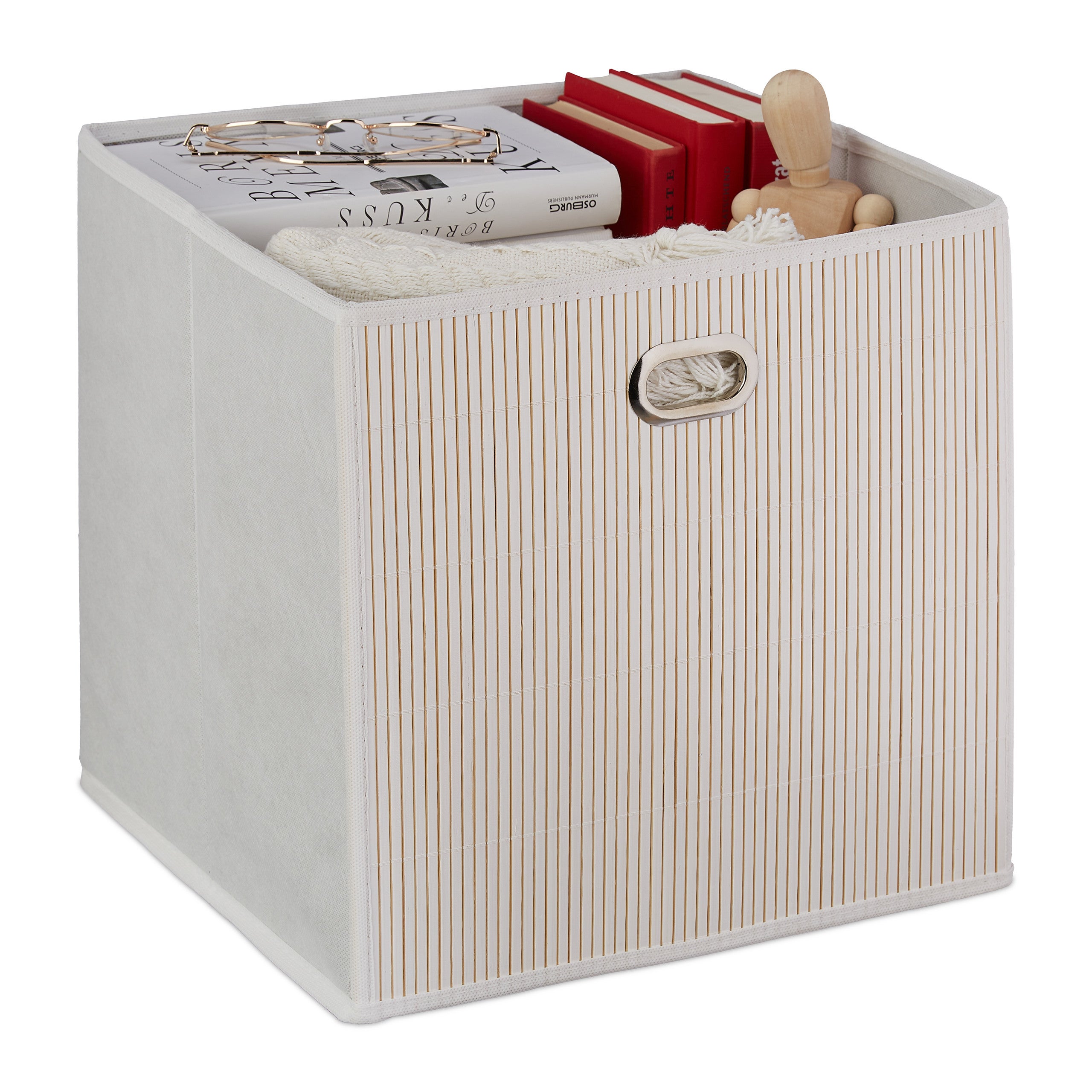 Relaxdays Cestini Bagno Portaoggetti, Set 4 Organizer