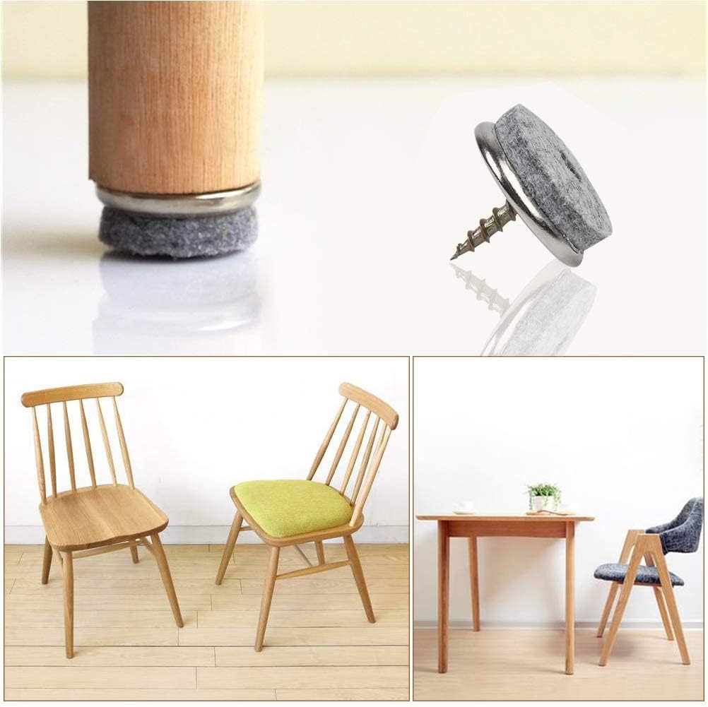 Adsamm® / 21 X Feltrini Autoadesivi/Nero/ø 30 Mm/Rotondo/piedini Per Mobili In Feltro Da 3.5 Mm Di Spessore/pad Protettivi Per Arredi - Foto 2