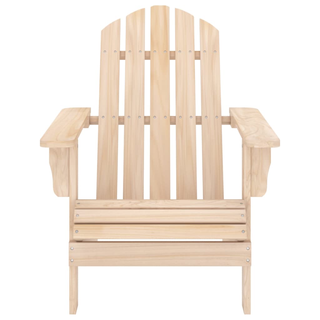 Chaise de jardin | Siège de Terrasse | Chaise d'extérieur Adirondack avec repose-pied et table Sapin CFW598802 - 9