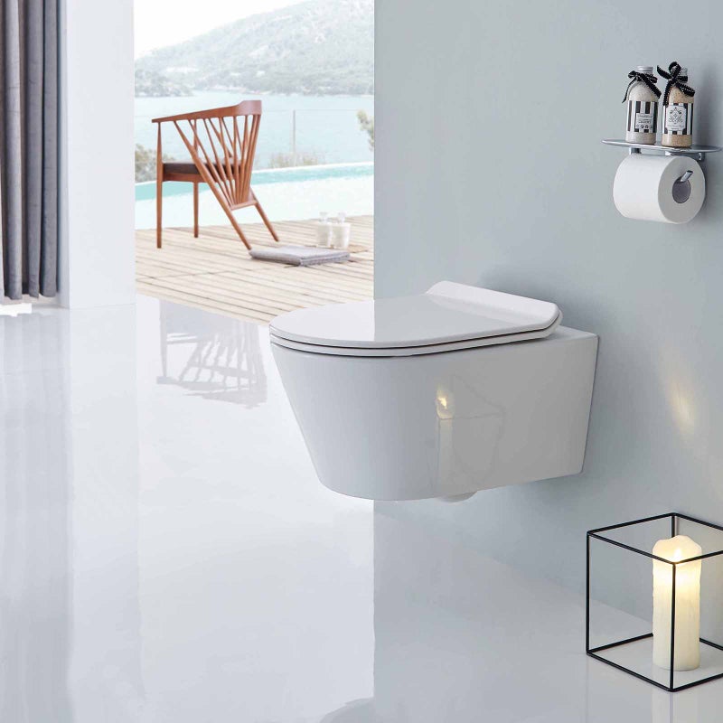 Bernstein Miska WC Toaleta wisząca bezrantowa lejowa - deska Soft Close