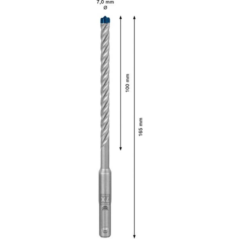 Foret perforateur SDS-plus 7x 7x100x165mm EXPERT Bosch - 8