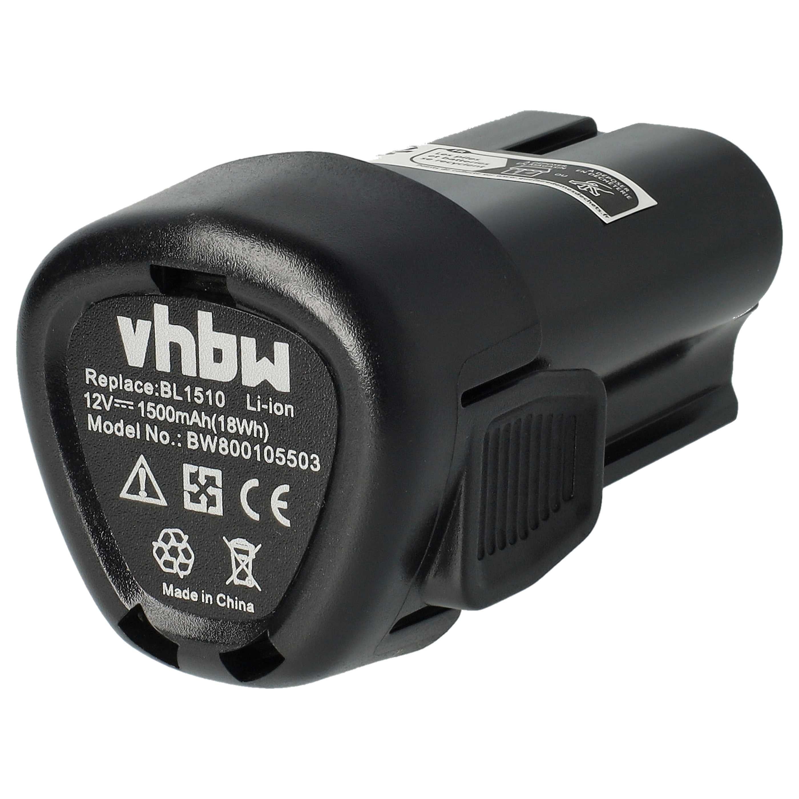 Shentec 12 V Li-ION acculader voor Black and Decker BL1110 BL1310 BL1510 LB12 LBX12 LBXR12 (niet voor Ni-MH/Ni-CD batterijen