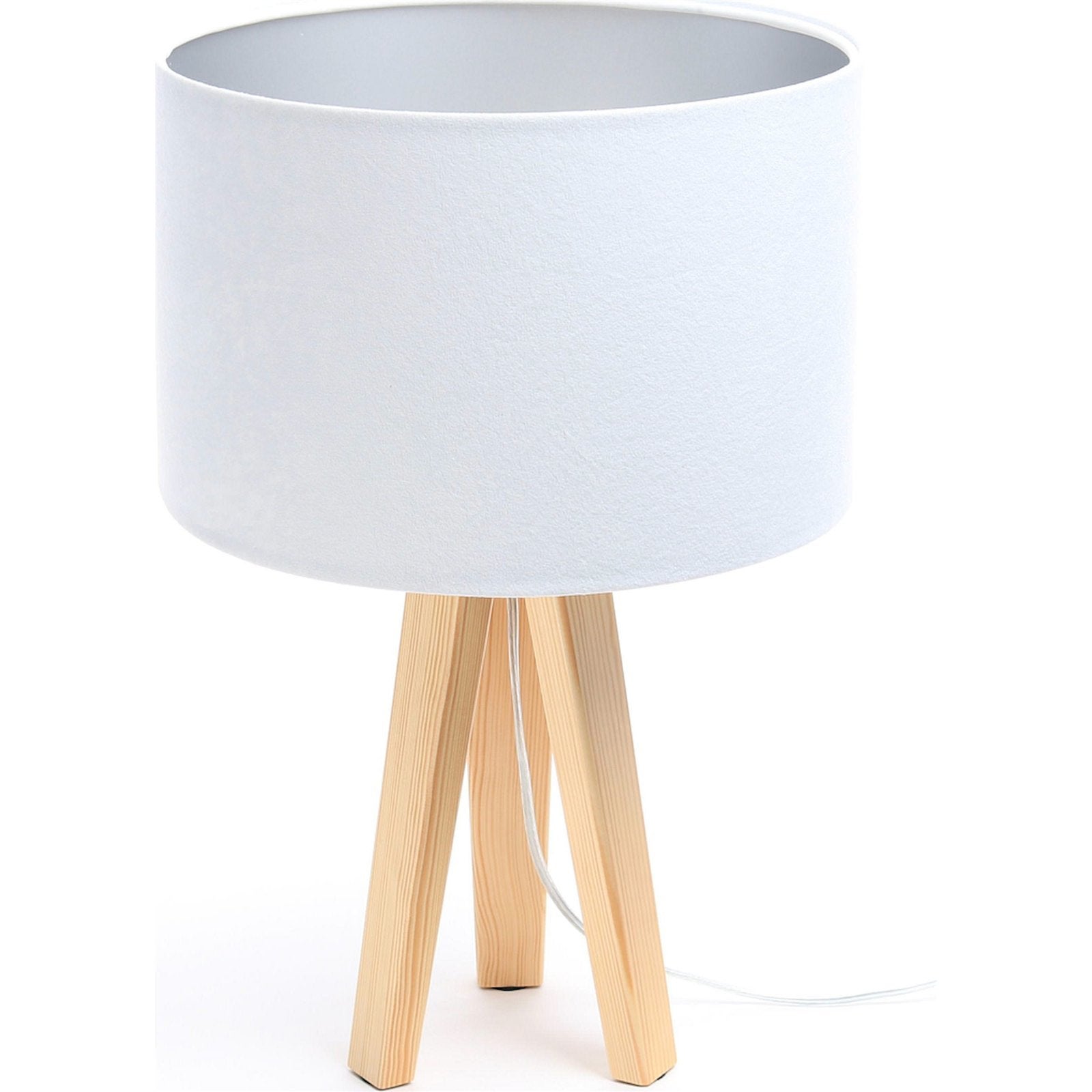 BRILLIANT lampe, lampe de table Magnus LED bois foncé / blanc, 1x A60
