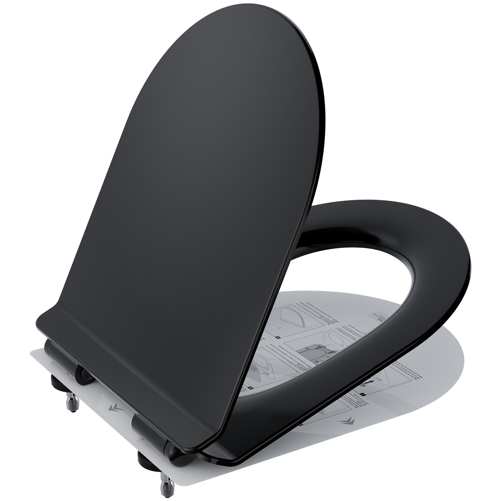 Asiento De Inodoro, Tapa De Inodoro Con Bajada Automática