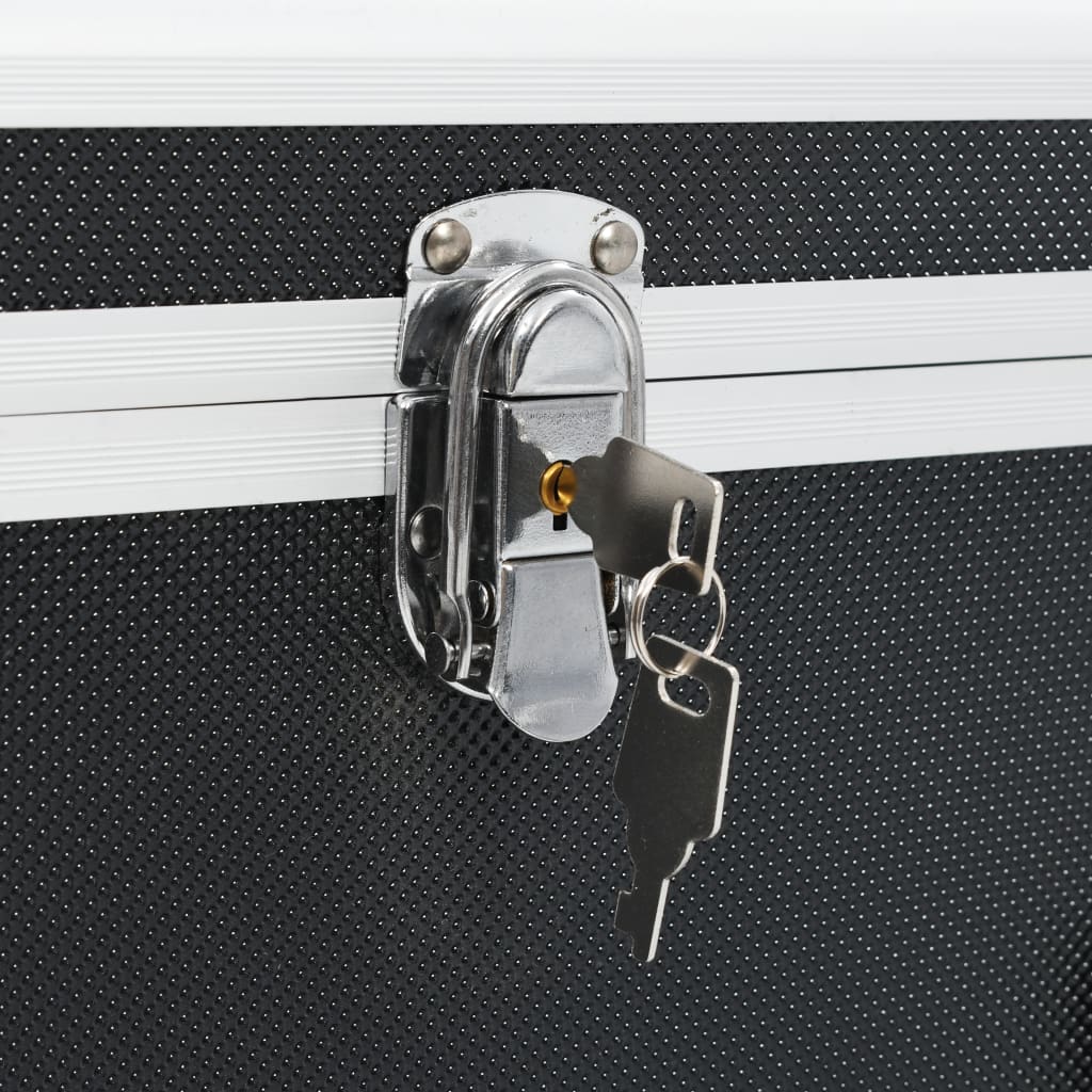 Boîtes de rangement 2 pcs Noir Aluminium - 7