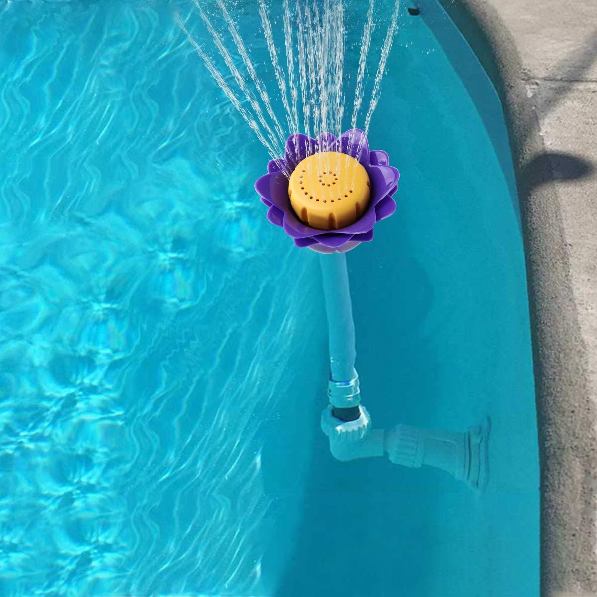 Accessoires de piscine pour piscine – Arroseurs d'eau amusants, arroseur pour eau de piscine froide pour jets de retour de piscine filetés de 3,8 cm - 5