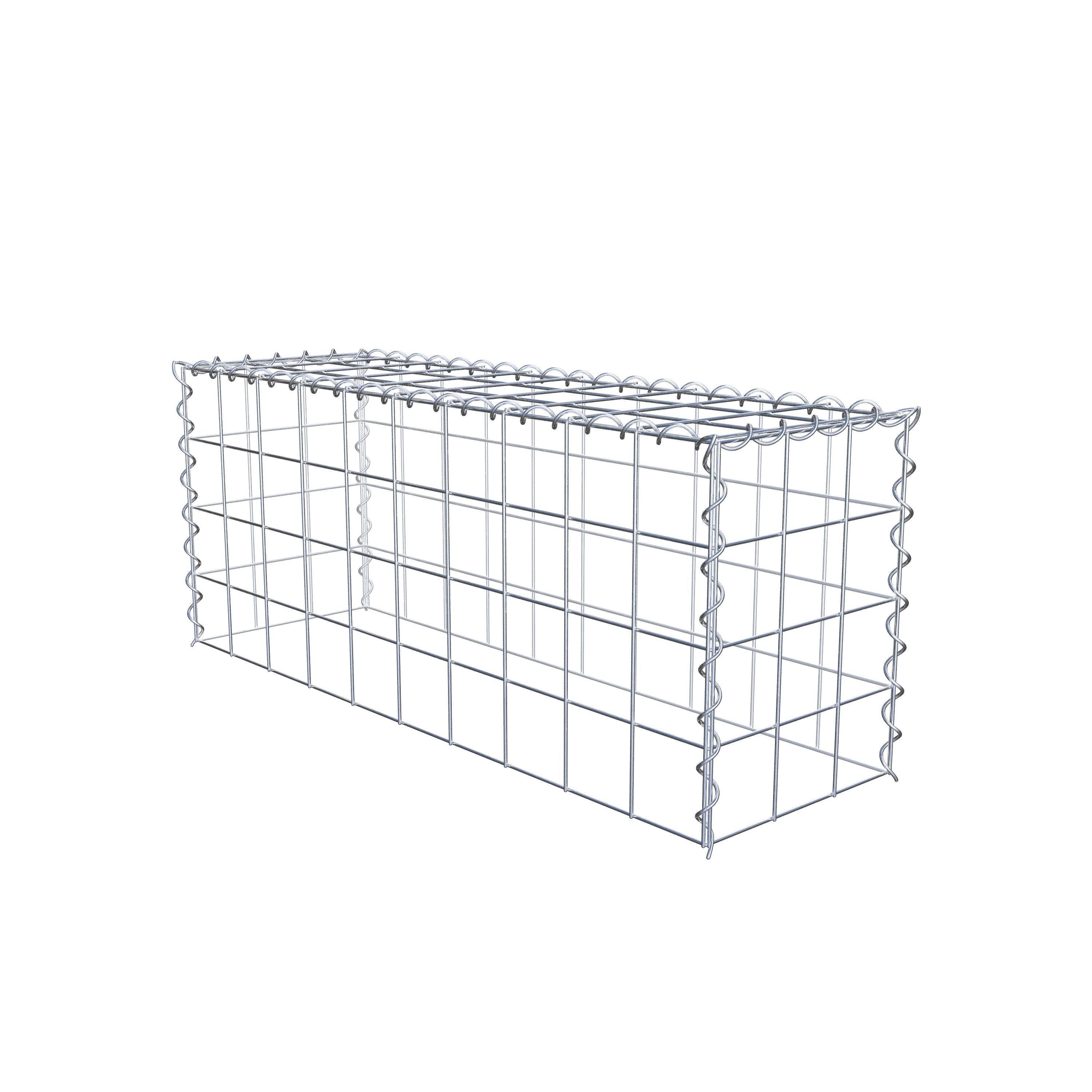 Gavión para apilar en acero galvanizado 100x40x30cm (LxAxP), malla 10 x 10cm, Espiral, sin rejilla inferior - 4