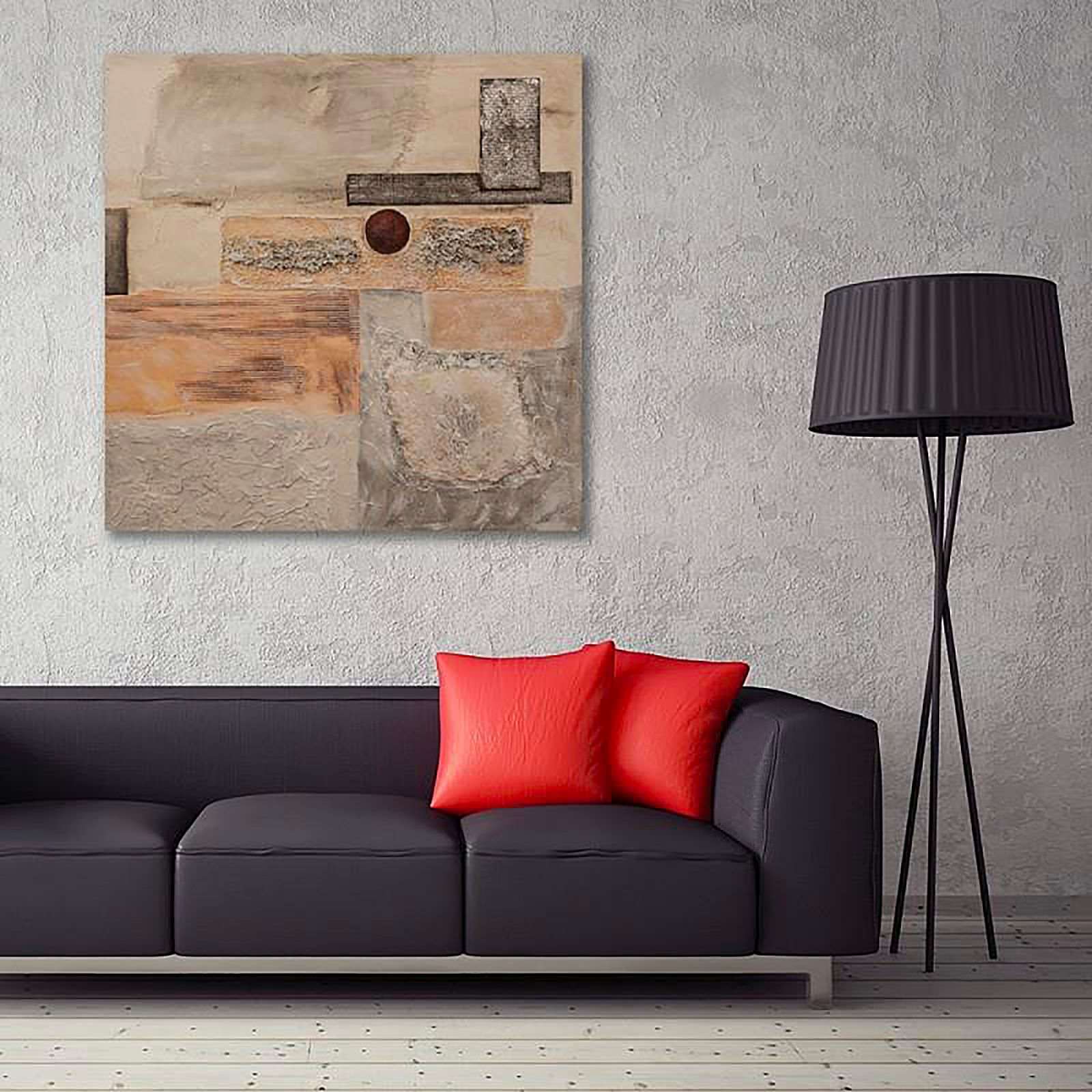 Tableau bois mis en page - 80 x 80 cm - 2