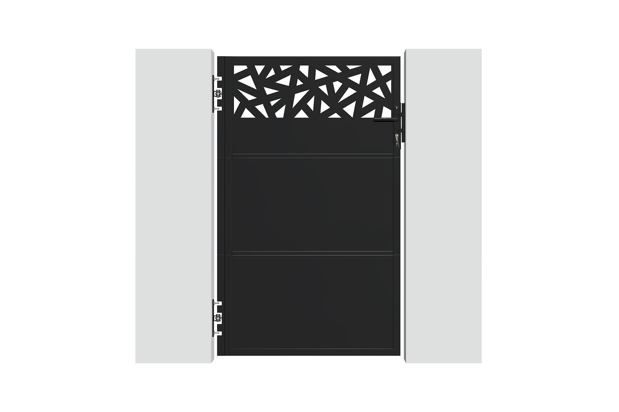 Portillon NALI RUIVO 1m H.160cm Acier Noir mat - 3
