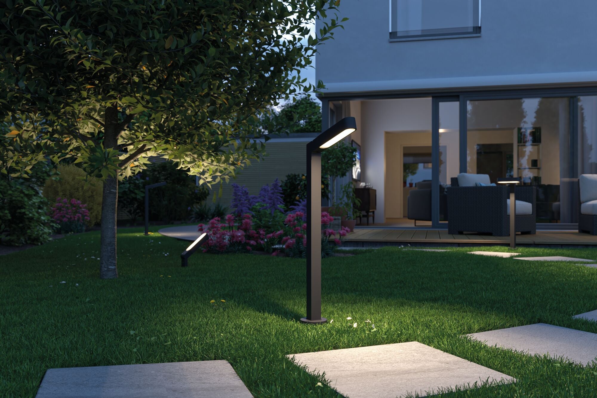 Plug & Shine Borne lumineuse LED Ito Luminaire individuel Orientation horizontale IP65 3000K 6W Anthracite - 9