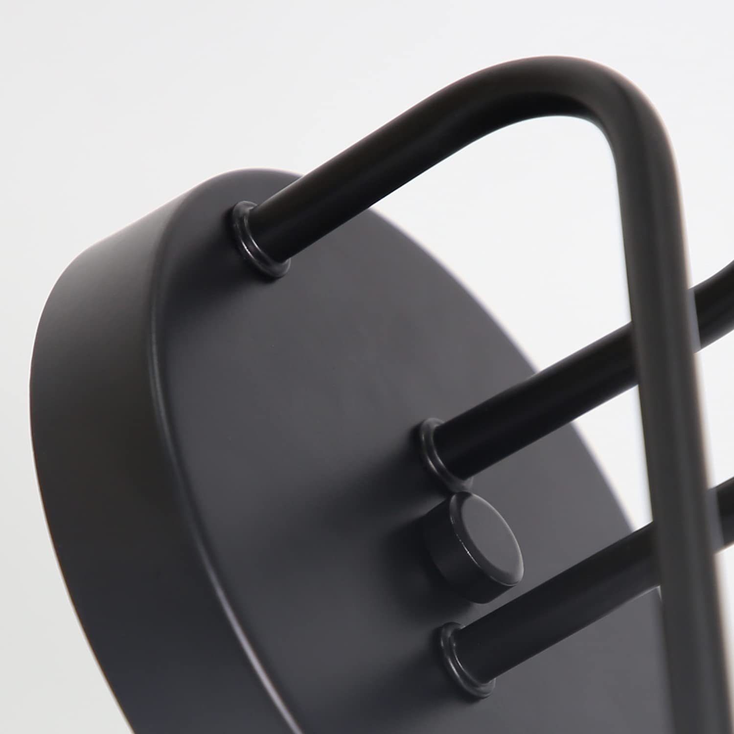 NETTLIFE Lampa sufitowa vintage czarna - retro lampa do salonu 4 lampy przemysłowe E27 Bez żarówek - 5