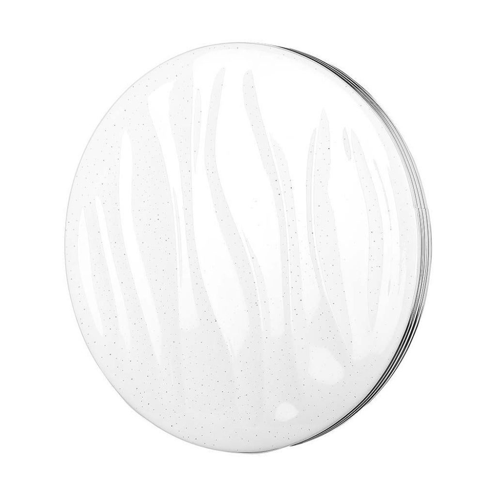 Okrągła lampa sufitowa LED 60 W z pilotem, 3 w 1, zmieniająca kolor, efekt falistej gwiazdy, śr.: 498 mm, wys.: 90 mm, ściemnialna