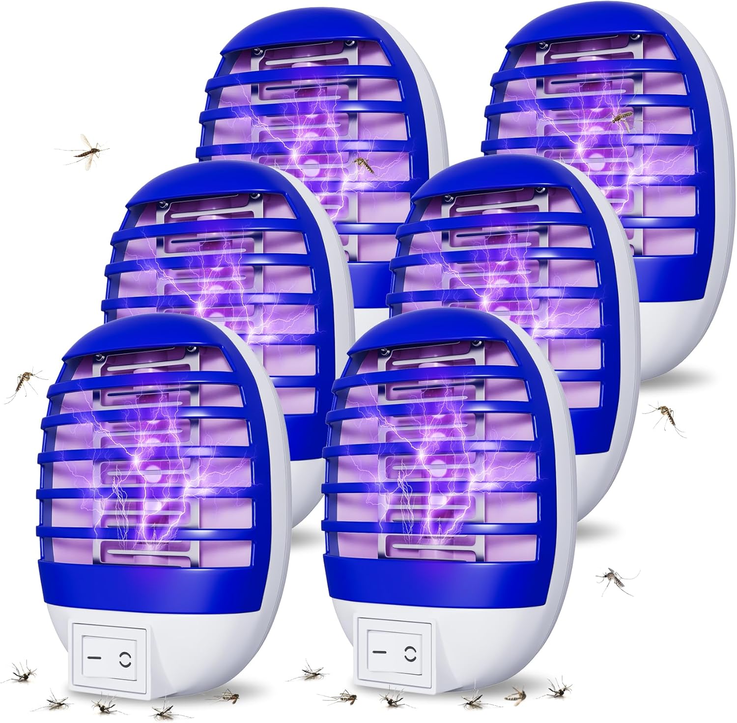 Elektroniczny cz komarów z oświetleniem LED do użytku wewnątrz pomieszczeń, na tarasie, w sypialni, kuchni i biurze
