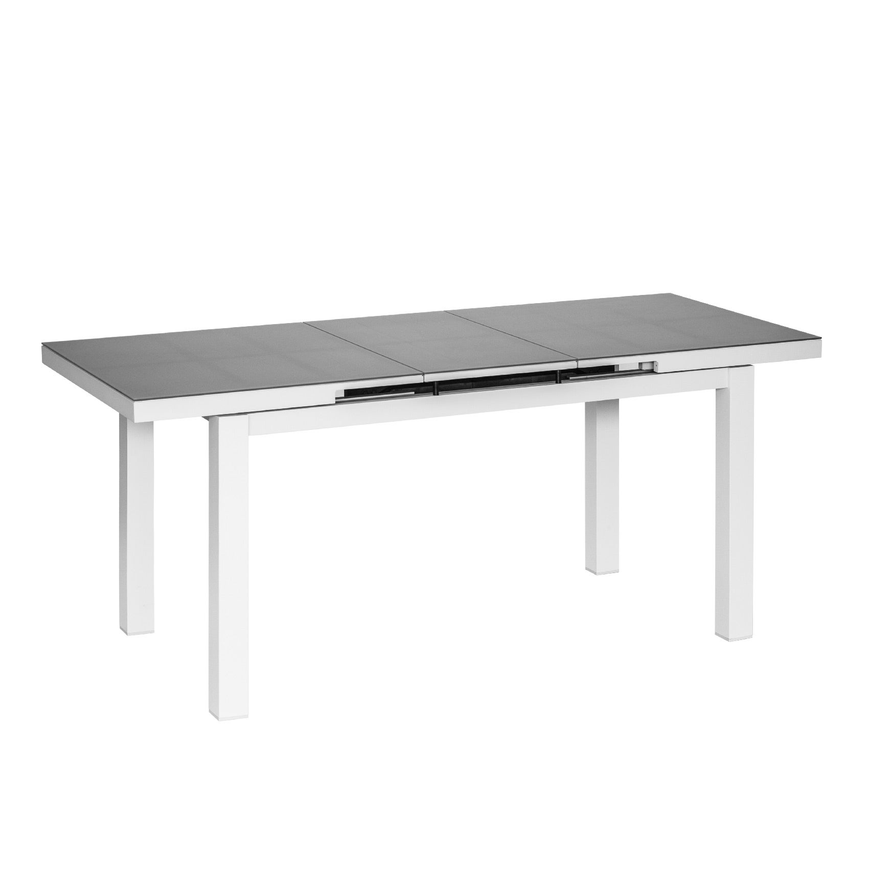 Table de jardin rectangulaire en aluminium gris perle Ibiza Perle - 6/8 places - Jardiline - 7