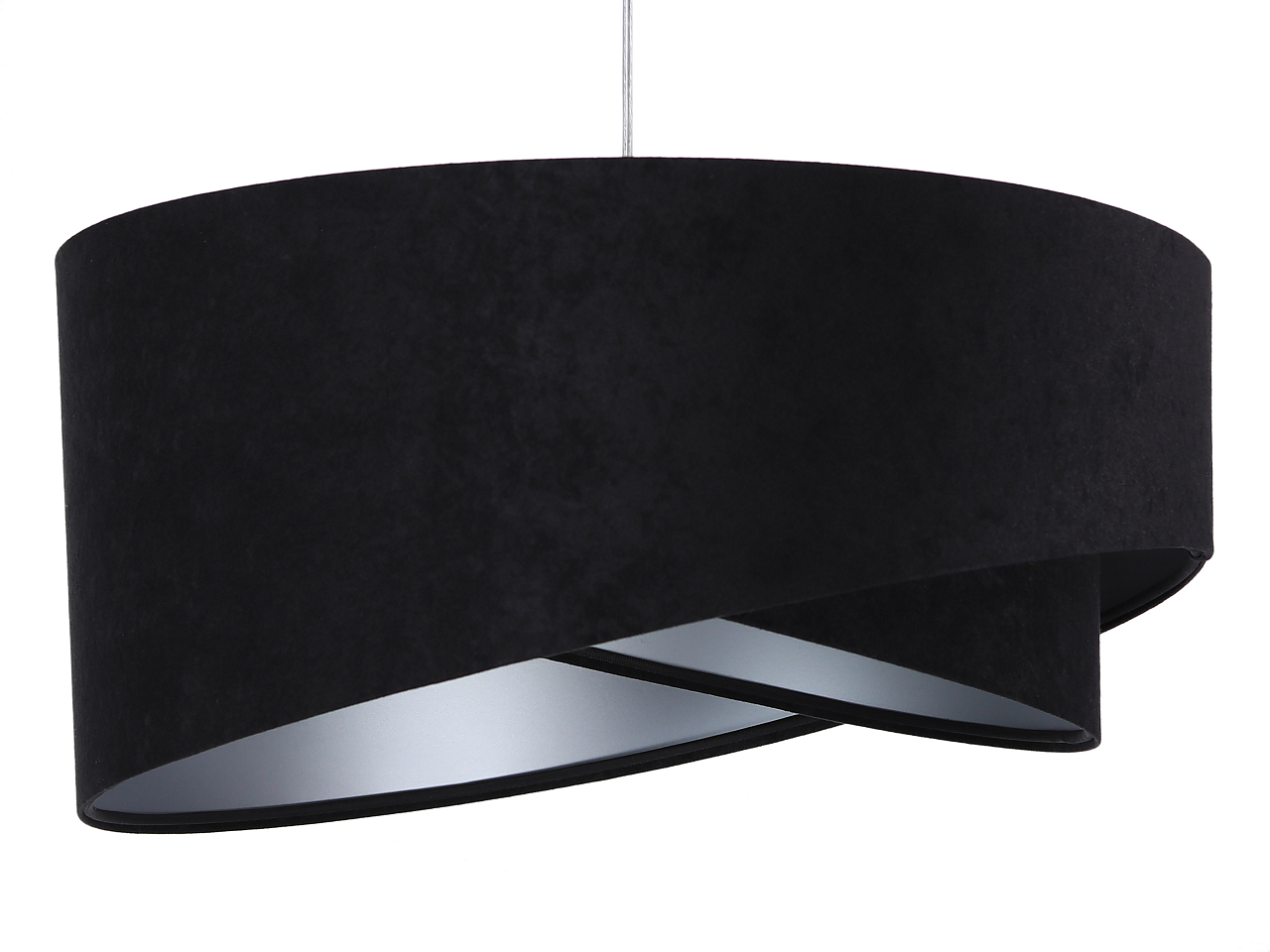 Lampa wisząca GEMSTONE czarna/srebrna