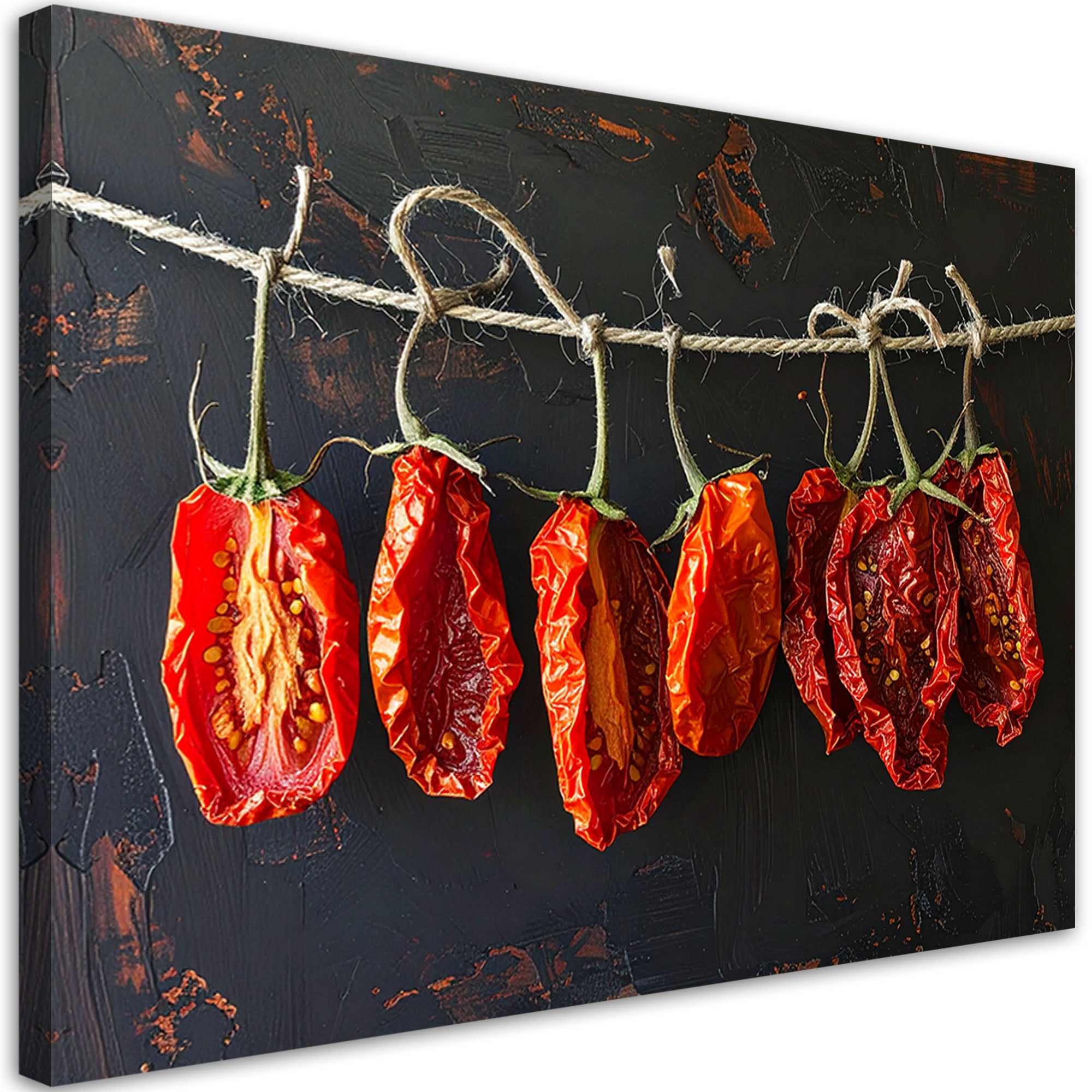 Obraz do kuchni restauracji baru jadalni, Suszone czerwone pomidory 90x60
