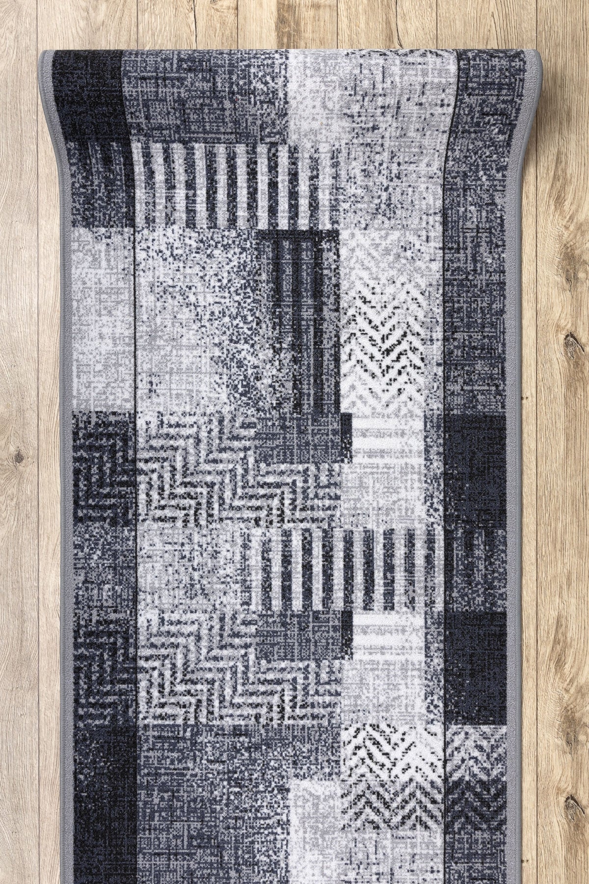 TAPIS DE COULOIR antidérapant ESSENZA gris 120 cm 120x230 cm - 4