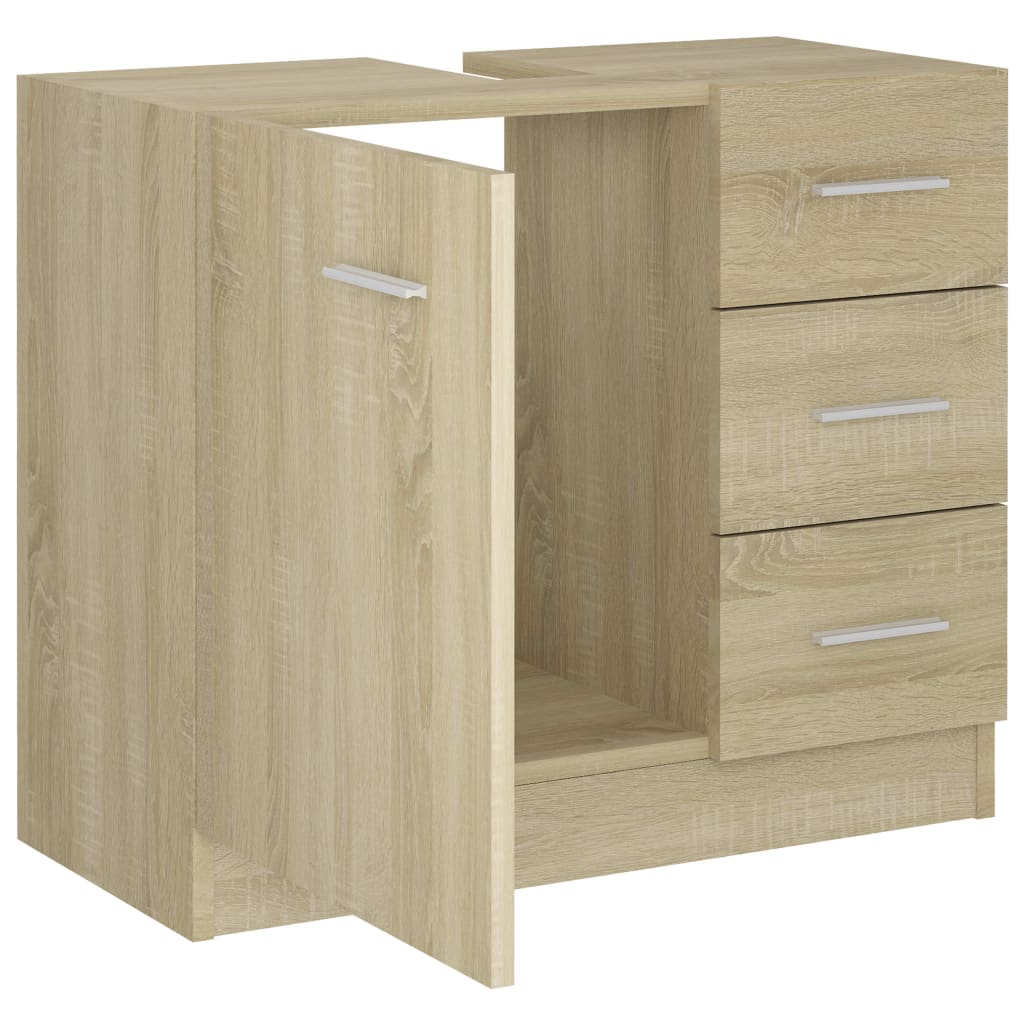 Maison Exclusive - Mobile Sottolavabo Rovere Sonoma 63x30x54 cm Legno Multistrato - 7