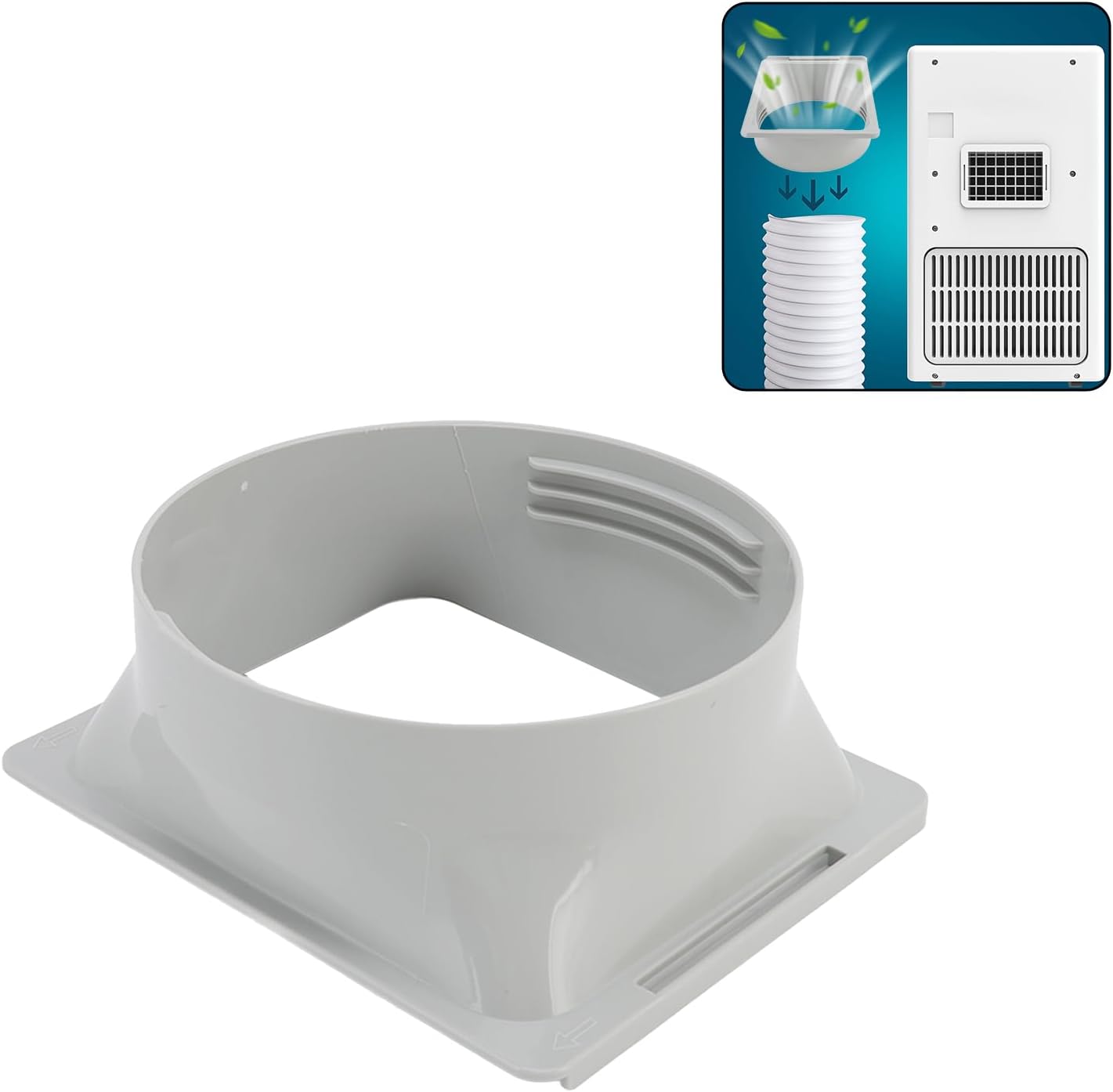 Przenośny adapter kanału wylotowego klimatyzatora, 150 mm/5,9 cala, złącze kwadratowe