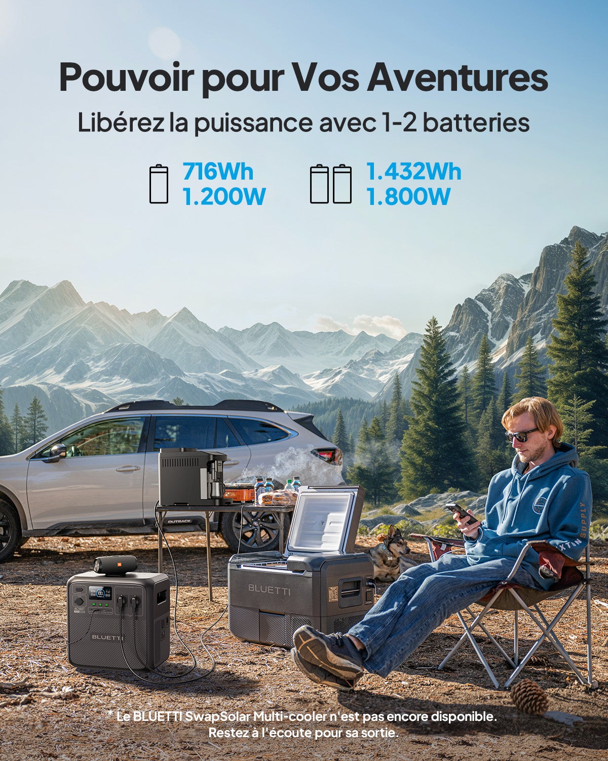 BLUETTI Gerador elétrico AC180T(1433Wh/1800W) com painel solar PV200(200W), bateria LiFePO4, geradores solares trocáveis ​​a quente para motorhome - 2