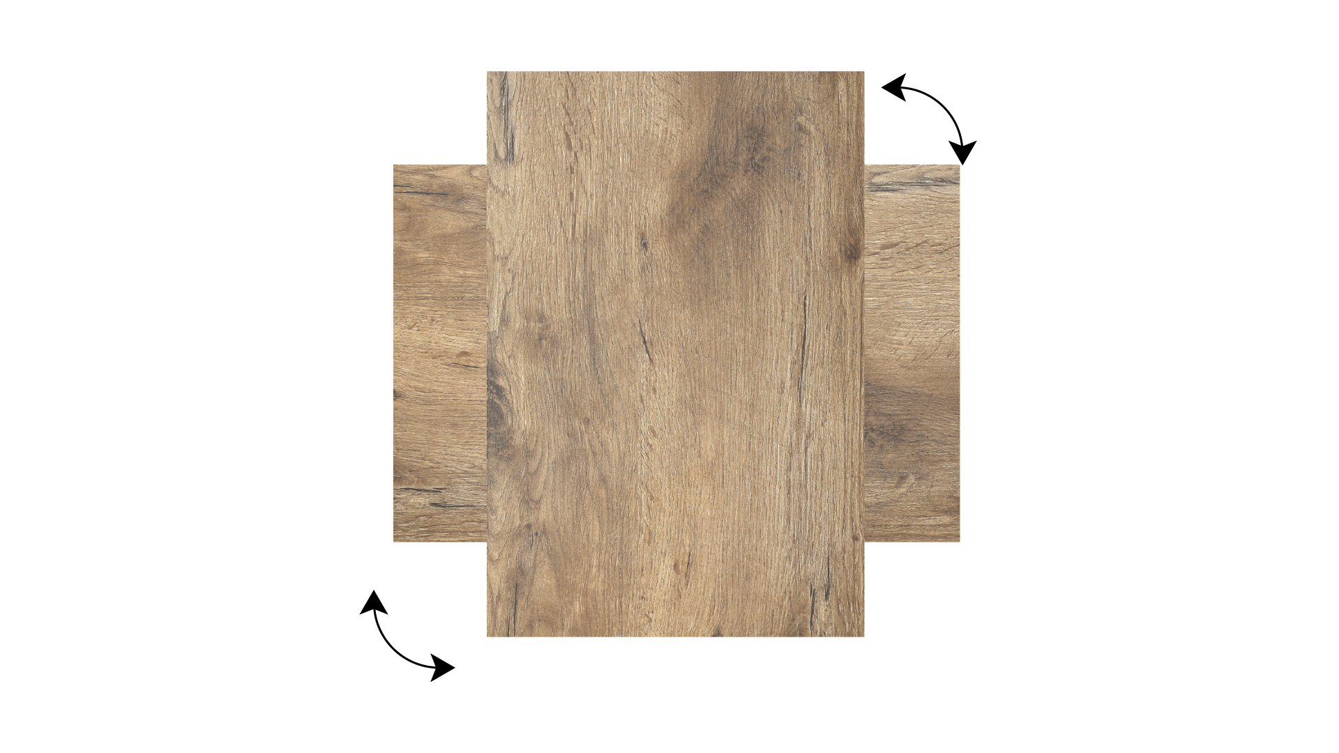 Tableau Magnétique en Métal Motif Bois Tronc Cernes de Bois 60x40cm, MetalBoards pour tout type d'Aimants - 5