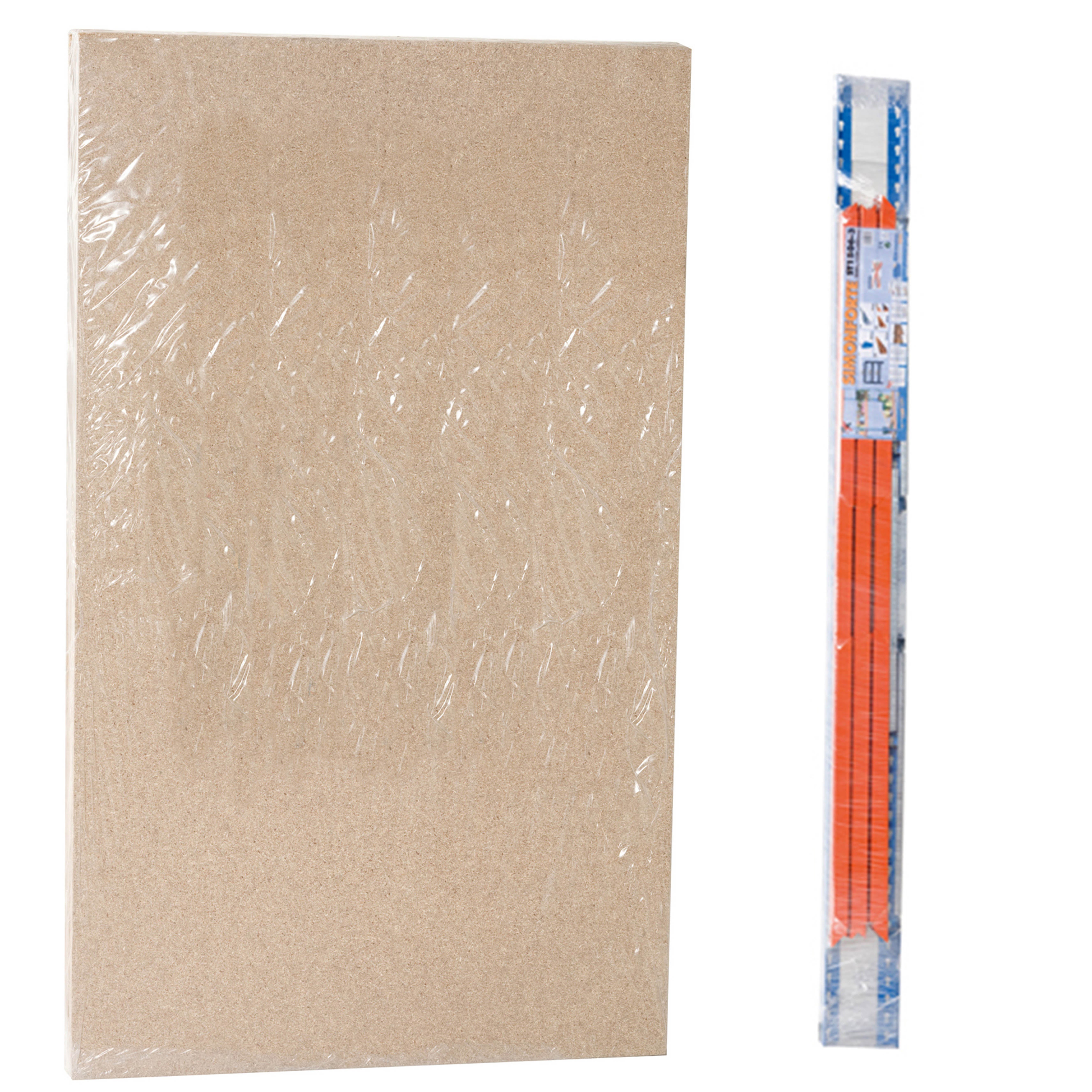 SimonRack Rayonnage Industriel 2000x2400x600, 3 Niveaux en Bois, 400 kg par Niveau, Structure Acier 1,6 mm, Bleu/Orange/Bois - Simonforte - 6