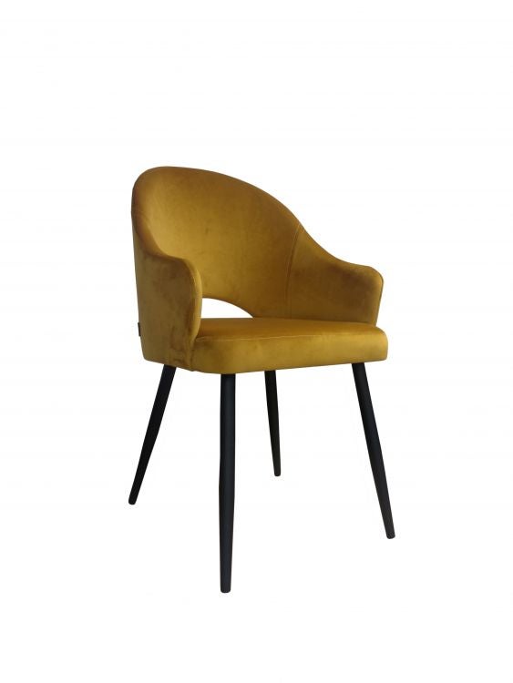 Krzesło JENISEJ VELVET musztardowe/curry
