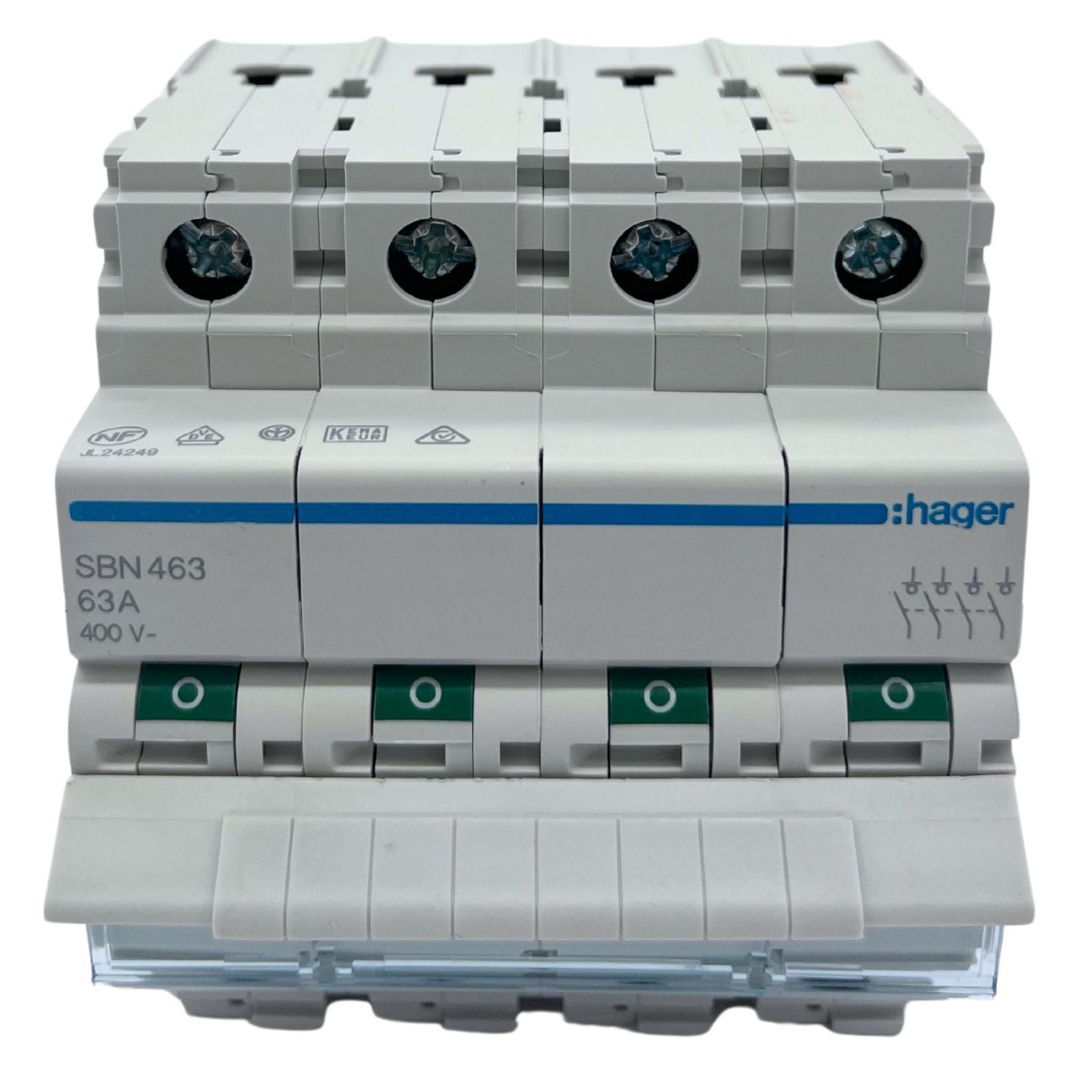 Hager - Interrupteur modulaire 4 pôles 63A - SBN463 - 5