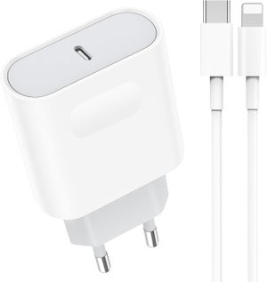 Chargeur Rapide 25W USB-C Pour IPhone Et IPad – Câble De 2 M Inclus – Compatible IPhone 14/13/12/11/X, IPad – Charge Ultra Rapide Et Sécurisée